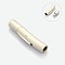 Tarnish Resistant Column 304 Stainless Steel Matte Bayonet Necklace Clasps, Stainless Steel Color, 27~27.3x5~6x6mm, Hole: 3mm