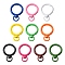 10Pcs Spray Painted Alloy Swivel Snap Hooks Clasps, Rings, Mixed Color, 39.5x28x6mm, Hole: 9mm, inner diameter: 19.5mm