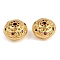 Brass Micro Pave Cubic Zirconia Beads, Rondelle, Nickel Free, Real 18K Gold Plated, 7.5x5mm, Hole: 1.2mm