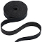 GORGECRAFT 12.5mm Wide Black Grain Leather Strips 200cm Long Flat Leather Cord 1.2mm Thick Single Sided Imitation Leather Straps Braiding Threads for DIY Crafts Keyrings Boot Lace Jewelry Making