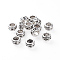 Tibetan Style Alloy Beads, Lead Free & Cadmium Free & Nickel Free, Rondelle, Antique Silver, about 6mm in diameter, 3.5mm thick, hole: 3.5mm