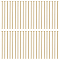 4 Bags Brass Flat Head Pins, Long-Lasting Plated, for Jewelry Making, Real 18K Gold Plated, 21 Gauge, 30x0.7mm, Head: 2mm, about 100pcs/bag