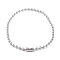 Non-Tarnish 304 Stainless Steel Ball Chain Necklaces for Women, Stainless Steel Color, 16.54 inch(42cm), bead: 6mm