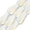 Opalite Beads Strands, Teardrop, 30~30.5x10~10.5mm, Hole: 1.4mm, about 6pcs/strand, 7.13~7.20 inch(18.1~18.3cm)