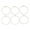 Brass Pendants, Hoop Earring Findings, Antique Bronze, 22 Gauge, 49x0.6mm