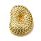 Brass with Cubic Zirconia Pendants, Cadmium Free & Nickel Free & Lead Free, Letter D, Letter D, 22x17.5x7mm, Hole: 4mm