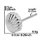 Shell Shape Stainless Steel Stud Earrings for Women, Stainless Steel Color, 7x7mm