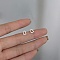 Alloy Earrings for Women, with 925 Sterling Silver Pin, Triangle, 14.5mm