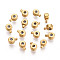304 Stainless Steel Bead Tips, Flat Round, Golden, 2x3mm, Hole: 1mm, Inner Diameter: 1mm