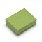 Cardboard Jewelry Set Box, for Ring, Necklace, Rectangle, Olive Drab, 9x7x3cm