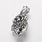 304 Stainless Steel Locket Pendants, Cage Pendants, with Magnetic, Heart, Antique Silver, 35x23x16mm, Hole: 7.5x13mm, inner diameter: 14.5x24.5mm