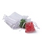 Organza Gift Bags with Drawstring, Wedding Party Christmas Favor Gift Bags, Organza Pouches for Potpourri, White, 9x7cm