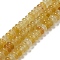 Natural Yellow Aventurine Beads Strands, Rondelle, 4~4.5x2~2.5mm, Hole: 1.2mm, about 155~163pcs/strand, 15.24''~15.31''(38.7~38.9cm)