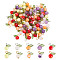 Acrylic Pendants, with Iron Findings, Fruit Charms, Mixed Color, 15x11.5x7.5mm, Hole: 2mm, 100pcs/set