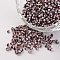 12/0 Opaque Colours Seep Glass Beads, Round Seed Beads, Saddle Brown, 1.5~2x2mm, Hole: 0.5mm, about 22500pcs/450g