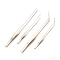 Stainless Steel Curved Tweezers, Stainless Steel Color, 4pcs/set