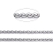 Tarnish Resistant 304 Stainless Steel Serpentine Chains, Soldered, with Spool, Stainless Steel Color,0.8x0.3mm, about 32.8 Feet(10m)/roll