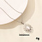 Vintage Stainless Steel Sun Pendant Necklaces, Elegant DIY Jewelry Accessory, Stainless Steel Color, 15.75 inch(40cm)
