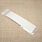 Rectangle Necklace Display Sets Cardboard Paper Cards and Self Adhesive Cellophane Bags, White, 275x65mm