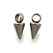 201 Stainless Steel Pendants, Cone Charms, Stainless Steel Color, 6x3mm, Hole: 1.5mm