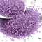 Transparent Inside Colours Glass Seed Beads, Cylinder, Dark Violet, 1.6x1.3mm, Hole: 0.8mm, about 1333pcs/10g