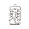 Alloy Pendants, Crab Charm, Platinum, 49x28x3mm, Hole: 3mm