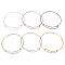 Adjustable Iron Bangle Making, Textured, Mixed Color, 2-3/8 inch(6.2cm), 36pcs/set