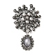 Цинк подвески Rhinestone сплава PALLOY-Z017-01A-AS-1