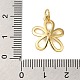 Подвески из латуни и прозрачного циркония с покрытием стойки KK-S372-18G-3
