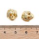 Латунные микро-паве кубические циркониевые бусины европы KK-Q006-48G-2