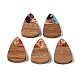 Подвески из смолы и дерева WOOD-S061-02C-1