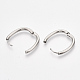 Серьги-кольца Huggie Hoop из нержавеющей стали 201 STAS-T045-47B-3