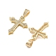 Подвески из латуни с прозрачным фианитом KK-U009-06C-G-2