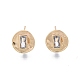 Латунные серьги-гвоздики из циркония KK-G432-22G-1