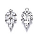 Подвески из прозрачного фианита с инкрустацией из латуни ZIRC-S069-013P-2