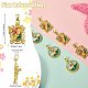Кулоны с эмалью из латуни KK-SZ0002-62-2