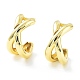 Серьги-гвоздики из латуни с надписью X для женщин KK-Z038-05G-1