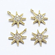 Латунные микро проложить кубического циркония подвески KK-F729-29G-NF-1