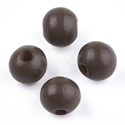Расписные бусы из натурального дерева WOOD-S049-05A