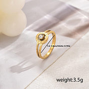Классические кольца из нержавеющей стали с римскими цифрами YL1527-10