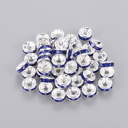 Латунь марки А горный хрусталь Spacer бисер RB-A014-Z6mm-05S-1