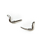 Brass Head Pins, for Ghost Witch Baroque Pearl Making, Cat Tail, Gunmetal, 3.4x3mm