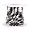 Iron Rhinestone Strass Chains, Rhinestone Cup Chain, Platinum Color Plated, Nickel Free, with Spool, Crystal, SS8#, 2.4mm, about 16.40 Feet(5m)/Roll