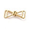 Ion Plating(IP) 304 Stainless Steel Connector Charms, Bowknot, Real 18K Gold Plated, 7.5x18x4.5mm, Hole: 4x4mm