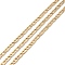 Ion Plating(IP) 304 Stainless Steel Mariner Link Chains, Unwelded, with Spool, Golden, 6x3x0.5mm, about 32.81 Feet(10m)/Roll
