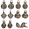SUNNYCLUE 10Pcs Cage Charms Brass Locket Charms Chime Ball Bulk Antique Bronze Cage Charm for Jewelry Making Charm Hollow Perfume Diffuser Charm Necklace Keychain Supplies Adult DIY Art Craft