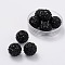 Grade A Rhinestone Pave Disco Ball Beads, for Unisex Jewelry Making, Round, Jet, PP11(1.7~1.8mm), 12mm, Hole: 1.2mm