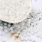 Glass Seed Beads, Opaque Colours Luster, Round, White, 5~5.5x3~3.5mm, Hole: 1.5~1.6mm, about 3488pcs/pound