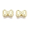 Rack Plating Alloy Beads, Cadmium Free & Nickel Free & Lead Free, Bowknot, Light Gold, 7x10.5x3.5mm, Hole: 1.6mm