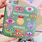 Square PU Leather Jewelry Boxes, Travel Portable Jewelry Case, Zipper Storage Boxes, for Necklaces, Rings, Earrings and Pendants, Medium Sea Green, 10x10x5cm